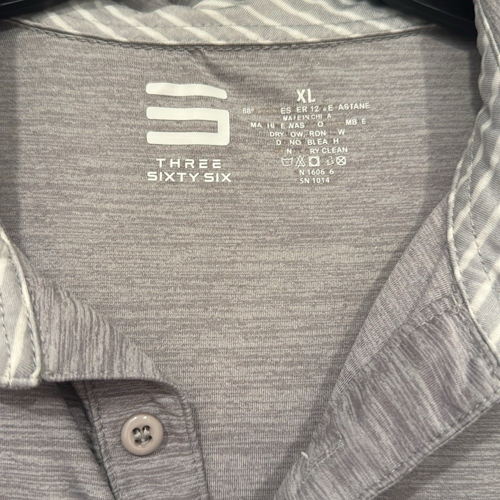 Men’s | heathered gray | polo T-shirt - Picture 3 of 6